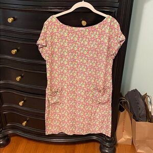 Lilly Pulitzer Pink and Green Floral Dress